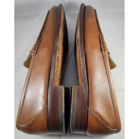 Gucci Men's Leather Flats Brown Loafers Size 8.5D Made In Italy - Picture 11 of 15